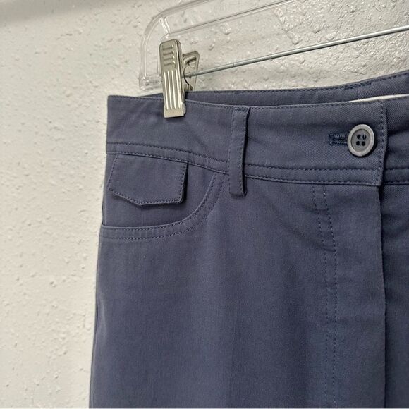 GUNEX for Brunello Cucinelli Blue Chino Pants Sz 6 Cotton Office Preppy Casual - Picture 2 of 15